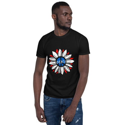 Uk Peace Flower - Short-Sleeve Unisex T-Shirt