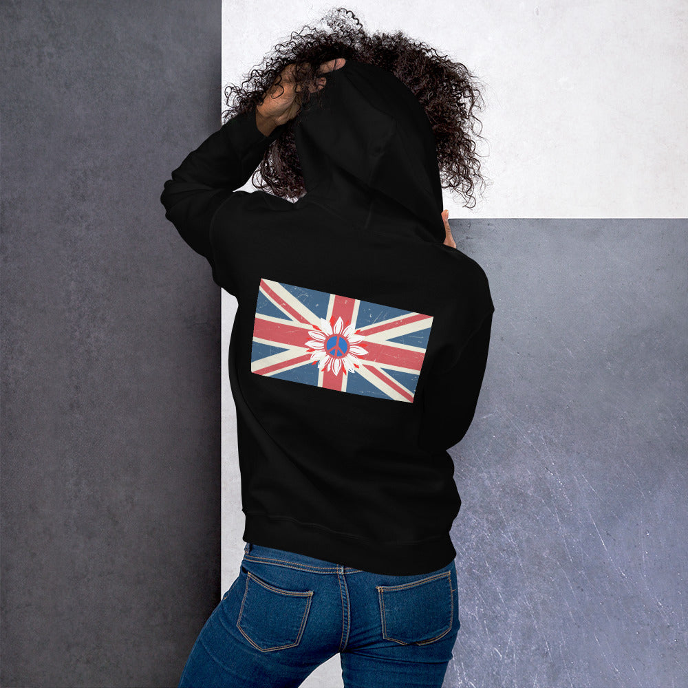 UK Peace Flower - Unisex Hoodie