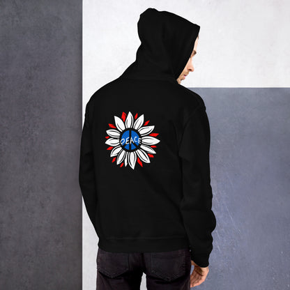 UK Peace Flower - Unisex Hoodie