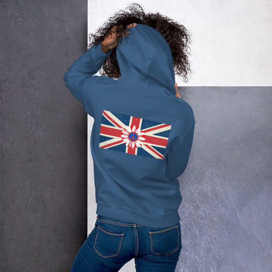 UK Peace Flower - Unisex Hoodie