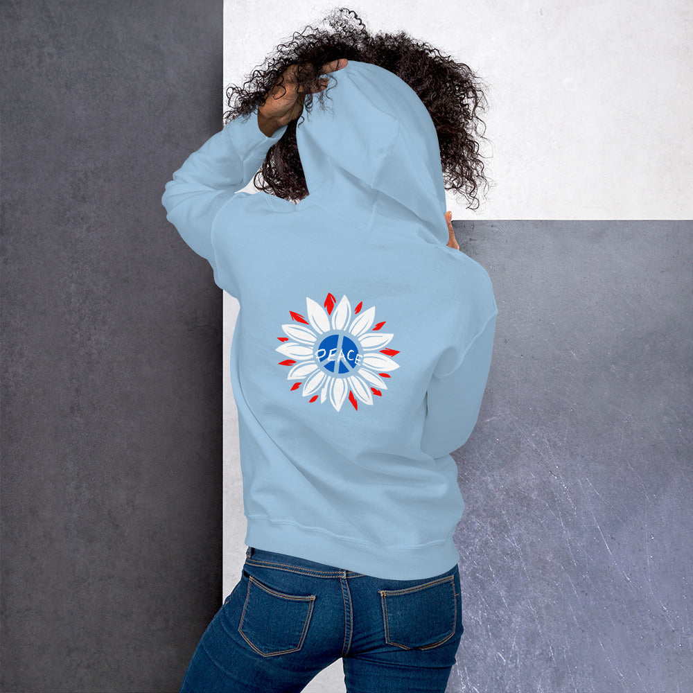 UK Peace Flower - Unisex Hoodie