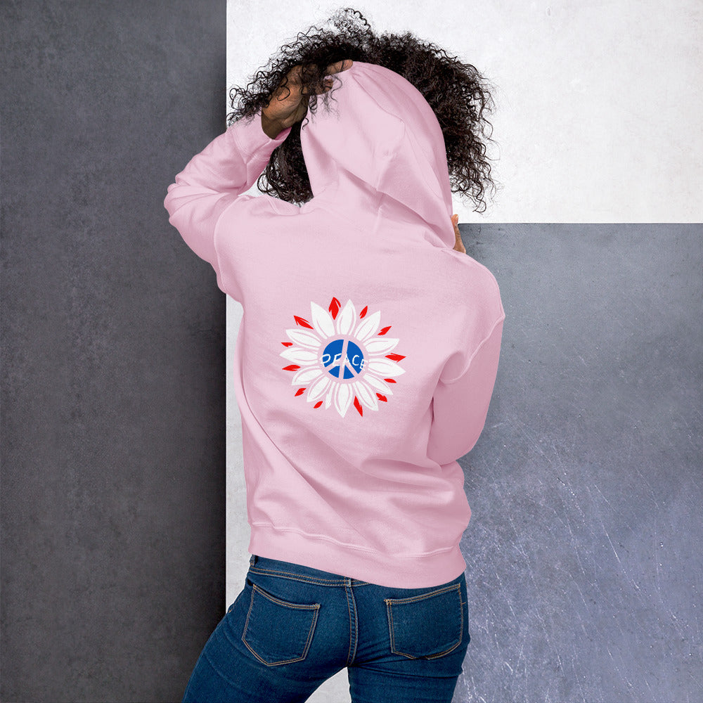 UK Peace Flower - Unisex Hoodie