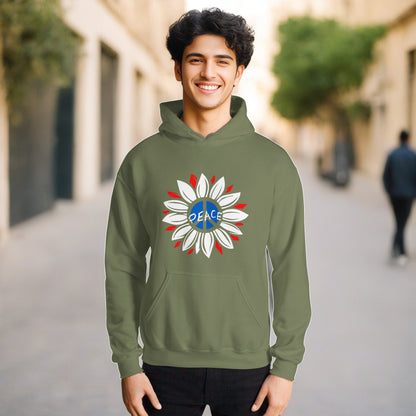 UK Peace Flower - Unisex Hoodie