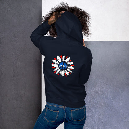 UK Peace Flower - Unisex Hoodie