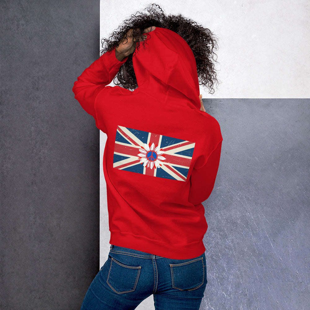 UK Peace Flower - Unisex Hoodie