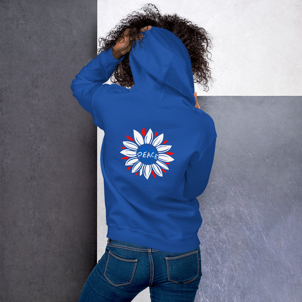 UK Peace Flower - Unisex Hoodie