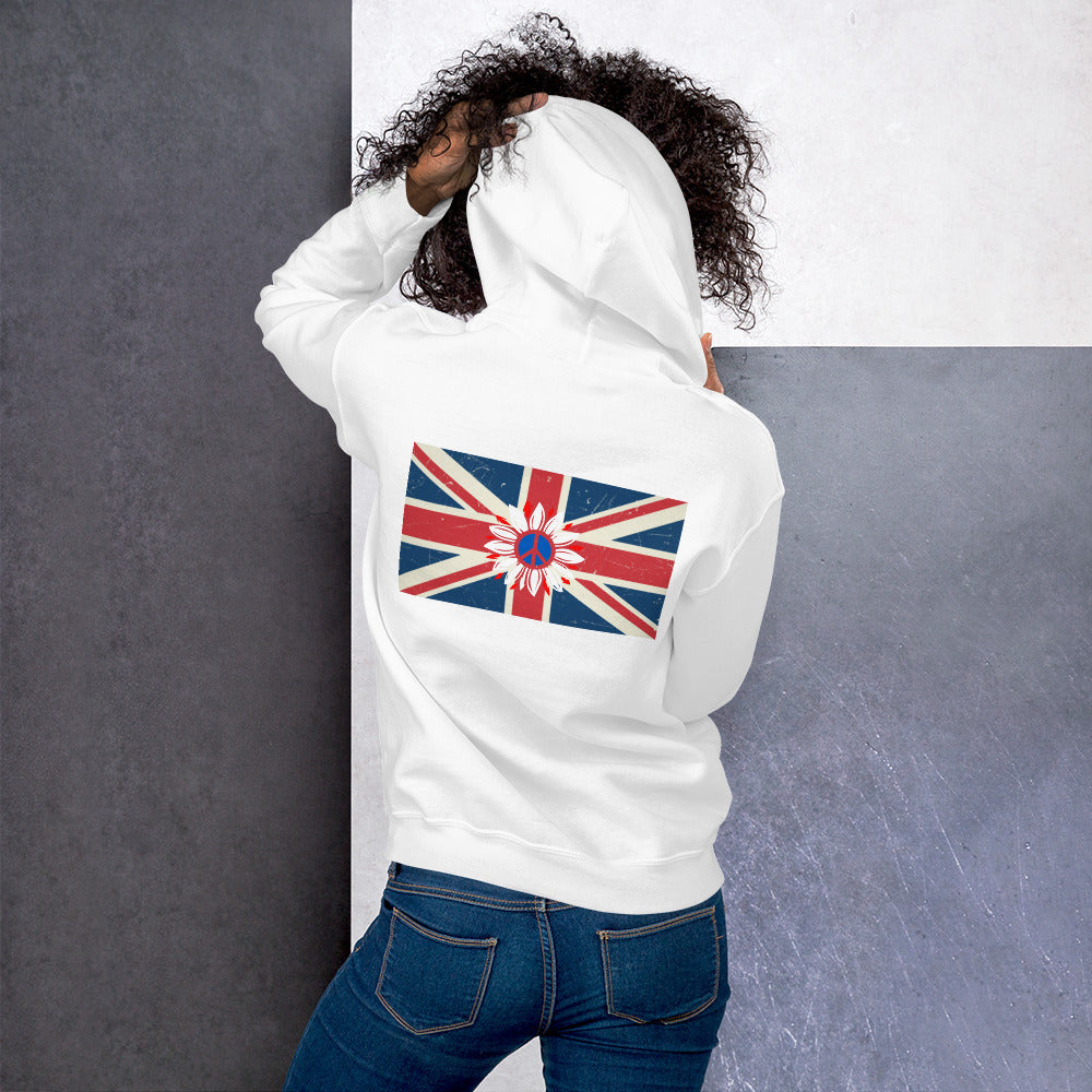 UK Peace Flower - Unisex Hoodie