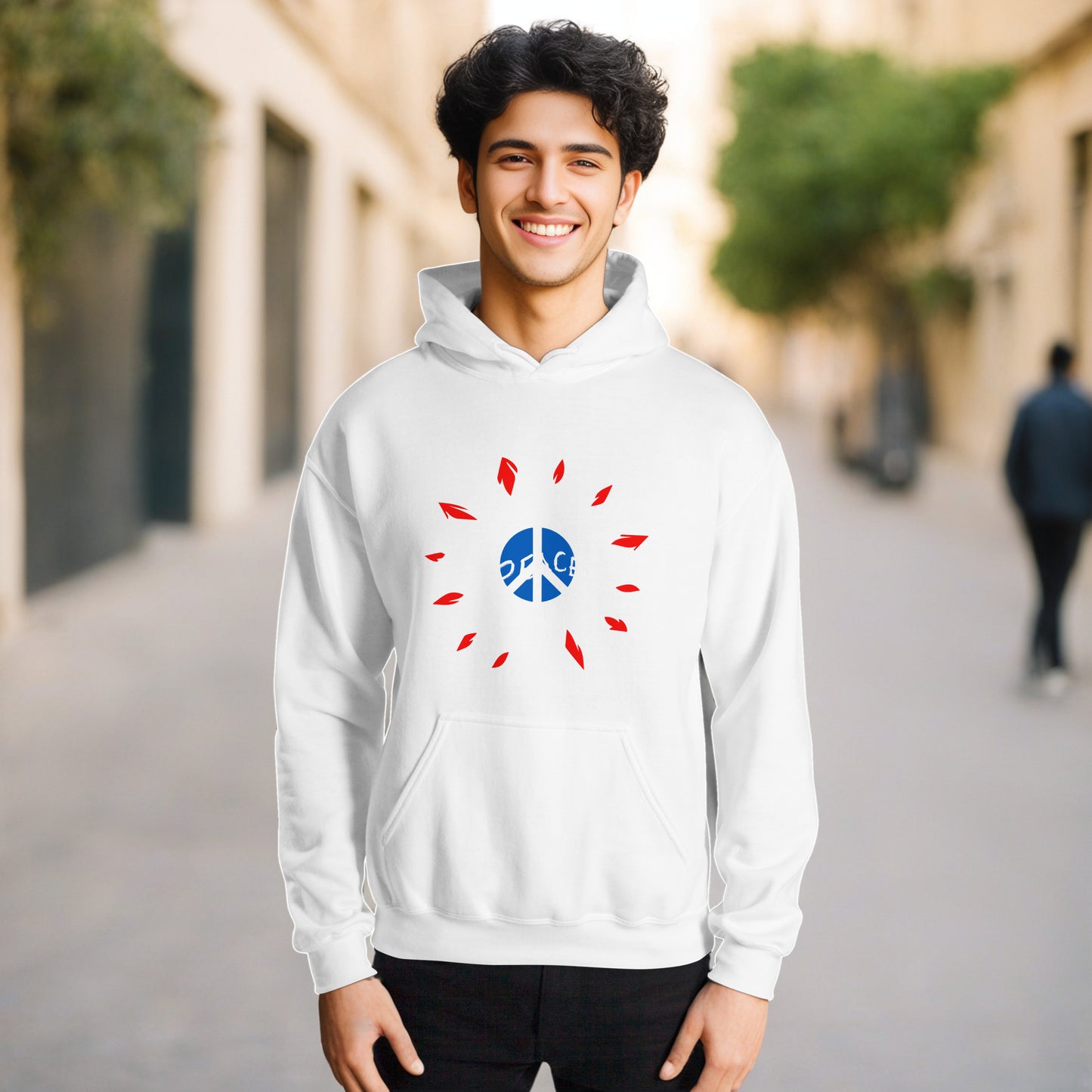 UK Peace Flower - Unisex Hoodie